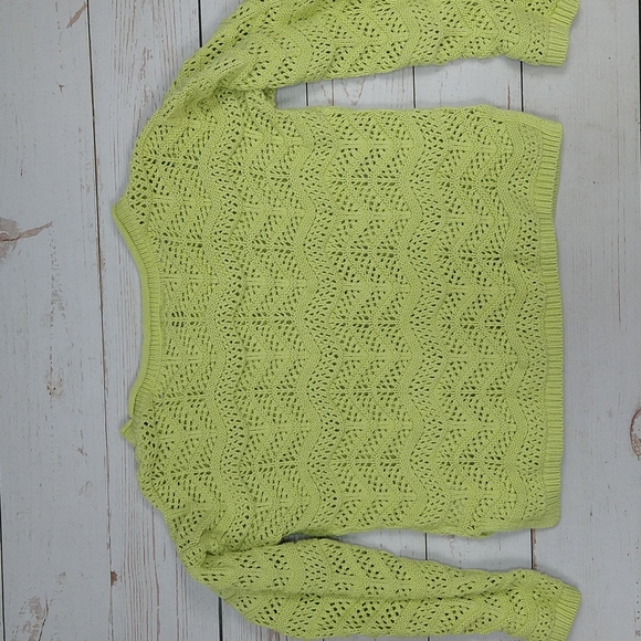 Maurice's Green Cotton Blend Sweater, Sz M - Picture 4 of 6